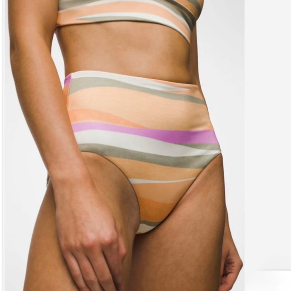 NWT prAna Sun Shade High Waisted Bikini Bottom Size Small - Picture 1 of 7